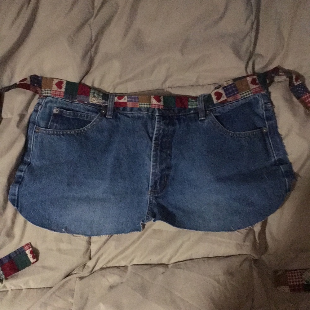 Denim apron —hand-made